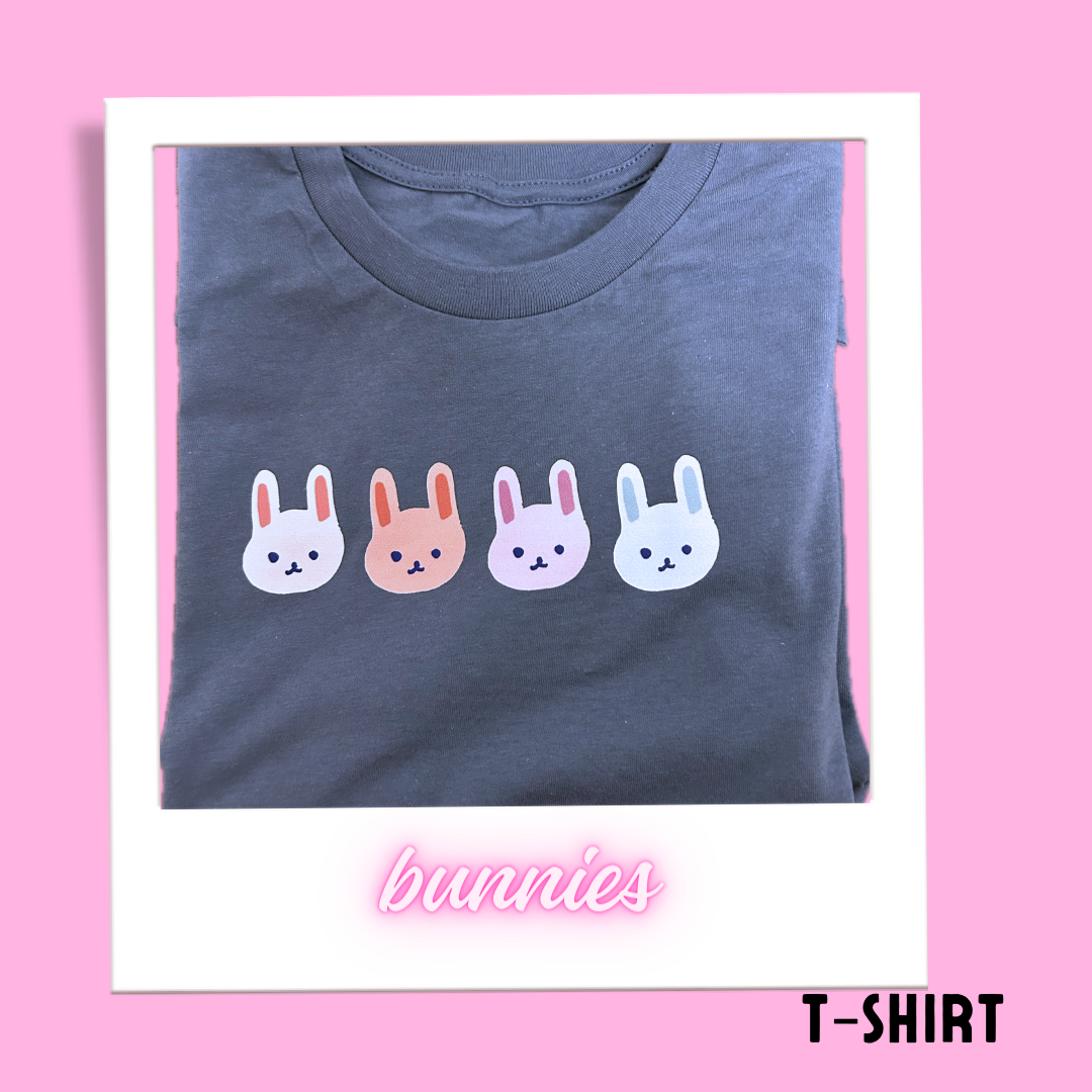 Short sleeve T-shirt -bunnies