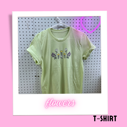 Short sleeve T-shirt -flowers